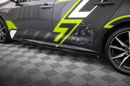 Seitenschweller Ansatz Cup Leisten passend für Toyota Corolla GR Sport Touring Sports XII schwarz Hochglanz