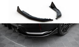 Heck Ansatz Flaps Diffusor V.6 für CSL Look für BMW M3 Limo / Touring G80 / G81 schwarz Hochglanz