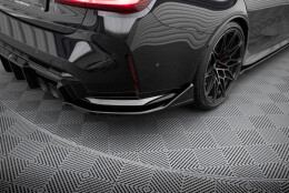Heck Ansatz Flaps Diffusor V.6 passend für CSL Look (passend für heckansatz v.1) BMW M3 Limousine / Touring G80 / G81 schwarz Hochglanz