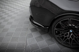 Heck Ansatz Flaps Diffusor V.6 passend für CSL Look (passend für heckansatz v.1) BMW M3 Limousine / Touring G80 / G81 schwarz Hochglanz