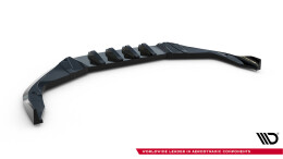 Street+ Spoilerlippe Front Ansatz V.2 passend für Porsche 718 Cayman GTS 982c schwarz Hochglanz