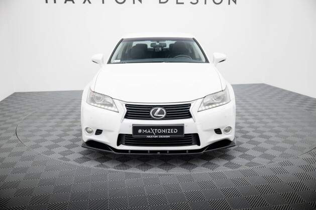 Cup Spoilerlippe Front Ansatz passend für V.1 Lexus GS Mk4 (L10) schwarz Hochglanz
