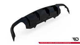 Heck Ansatz Diffusor V.2 passend für Audi A6 / A6 C7 S-line/ S6 C7 Facelift schwarz Hochglanz