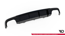 Heck Ansatz Diffusor V.2 passend für Audi A6 / A6 C7 S-line/ S6 C7 Facelift schwarz Hochglanz