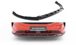 Street+ Spoilerlippe Front Ansatz V.1 passend für Ford Transit Custom / Tourneo Custom Mk2 schwarz Hochglanz