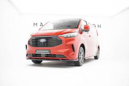 Street+ Spoilerlippe Front Ansatz V.1 passend für Ford Transit Custom / Tourneo Custom Mk2 schwarz Hochglanz