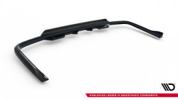 Mittlerer Cup Diffusor DTM Look Heck Ansatz für Ford Transit Custom / Tourneo Custom Mk2 schwarz Hochglanz