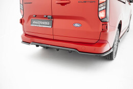 Mittlerer Cup Diffusor Heck Ansatz DTM Look passend für Ford Transit Custom / Tourneo Custom Mk2 schwarz Hochglanz
