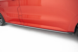 Street+ Seitenschweller Leisten passend für Ford Transit Custom L2 / Tourneo Custom L2 Mk2 schwarz Hochglanz