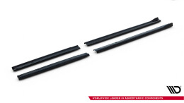 Street+ Seitenschweller Leisten passend für Ford Transit Custom L2 / Tourneo Custom L2 Mk2 schwarz Hochglanz