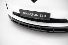 Cup Spoilerlippe Front Ansatz V.3 passend für Tesla Model X Mk1 Facelift schwarz Hochglanz