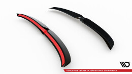 Heck Spoiler Aufsatz Abrisskante passend für Opel Astra Sports Tourer L (MK6) schwarz Hochglanz