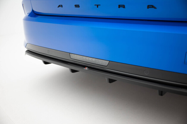 Mittlerer Cup Diffusor DTM Look Heck Ansatz für Opel Astra Sports Tourer L (MK6) schwarz Hochglanz