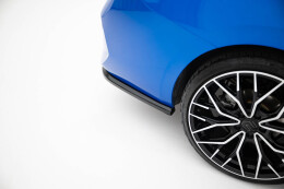 Mittlerer Cup Diffusor Heck Ansatz DTM Look passend für Opel Astra Sports Tourer L (MK6) schwarz Hochglanz
