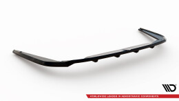 Mittlerer Cup Diffusor Heck Ansatz DTM Look passend für Opel Astra Sports Tourer L (MK6) schwarz Hochglanz