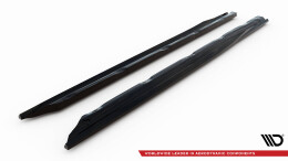Street+ Seitenschweller Leisten passend für Opel Astra Sports Tourer L (MK6) schwarz Hochglanz