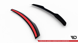 Heck Spoiler Aufsatz Abrisskante passend für Brabus Smart Fortwo C451 Facelift schwarz Hochglanz