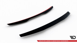 Heck Spoiler Aufsatz Abrisskante passend für Brabus Smart Fortwo C451 Facelift schwarz Hochglanz