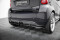 Mittlerer Cup Diffusor Heck Ansatz DTM Look passend für Brabus Smart Fortwo C451 Facelift schwarz Hochglanz