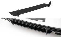 Street Pro Heckschürze Heck Ansatz Diffusor passend für VW T-Roc R Mk1 rot
