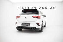 Street Pro Heckschürze Heck Ansatz Diffusor passend für VW T-Roc R Mk1 rot