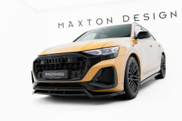 Cup Spoilerlippe Front Ansatz passend für Audi Q8 Mk1 Facelift schwarz Hochglanz