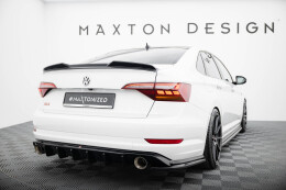 Heck Spoiler Aufsatz Abrisskante 3D passend für VW Jetta GLI Mk7 schwarz Hochglanz