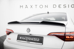 Heck Spoiler Aufsatz Abrisskante 3D passend für VW Jetta GLI Mk7 schwarz Hochglanz