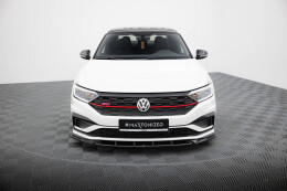 Cup Spoilerlippe Front Ansatz V.1 passend für VW Jetta GLI Mk7 schwarz Hochglanz