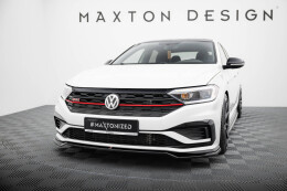 Cup Spoilerlippe Front Ansatz V.2 passend für VW Jetta GLI Mk7 schwarz Hochglanz