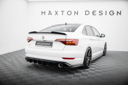 Heck Ansatz Diffusor passend für VW Jetta GLI Mk7 schwarz Hochglanz