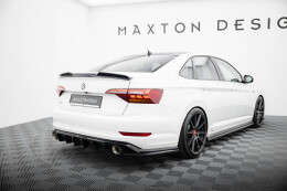 Heck Ansatz Diffusor passend für VW Jetta GLI Mk7 schwarz Hochglanz