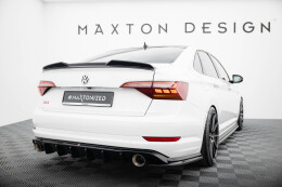 Heck Ansatz Diffusor passend für VW Jetta GLI Mk7 schwarz Hochglanz