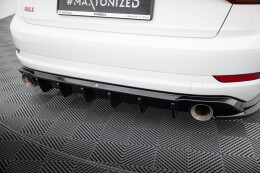 Heck Ansatz Diffusor passend für VW Jetta GLI Mk7 schwarz Hochglanz