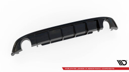 Heck Ansatz Diffusor passend für VW Jetta GLI Mk7 schwarz Hochglanz