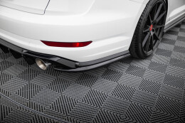 Heck Ansatz Flaps Diffusor passend für VW Jetta GLI Mk7 schwarz Hochglanz