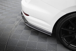 Heck Ansatz Flaps Diffusor passend für VW Jetta GLI Mk7 schwarz Hochglanz