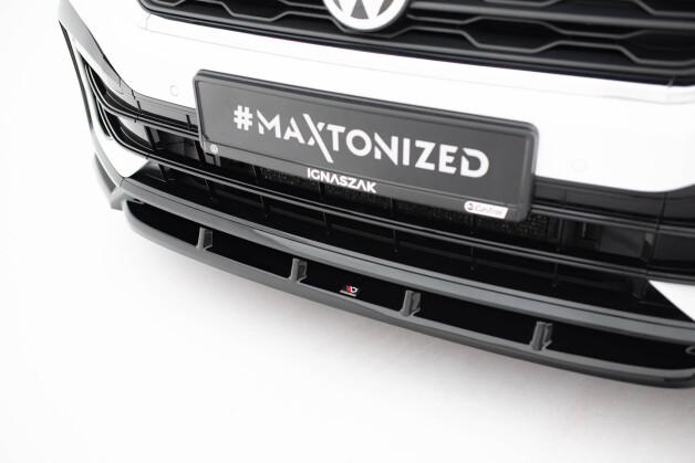 Cup Spoilerlippe Front Ansatz passend für VW T-Roc R Mk1 schwarz Hochglanz