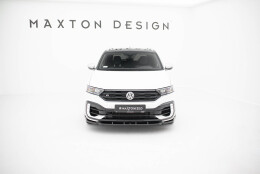 Cup Spoilerlippe Front Ansatz passend für VW T-Roc R Mk1 schwarz Hochglanz