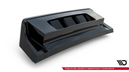 Street+ Mittlerer Diffusor Heck Ansatz RACE passend für VW T-Roc R Mk1 schwarz Hochglanz