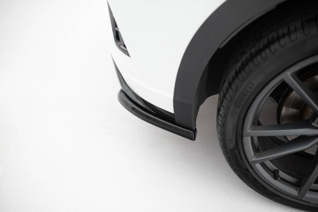Heck Ansatz Flaps Diffusor passend für VW T-Roc R Mk1 schwarz Hochglanz