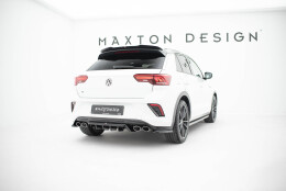 Heck Ansatz Flaps Diffusor passend für VW T-Roc R Mk1 schwarz Hochglanz