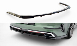 Mittlerer Cup Diffusor Heck Ansatz DTM Look passend für Kia Proceed GT-Line Mk1 Facelift schwarz Hochglanz