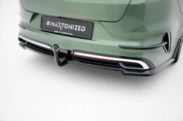 Mittlerer Cup Diffusor Heck Ansatz DTM Look passend für Kia Proceed GT-Line Mk1 Facelift schwarz Hochglanz