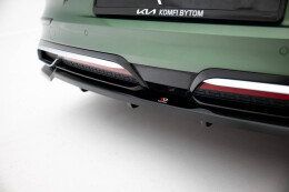 Mittlerer Cup Diffusor Heck Ansatz DTM Look passend für Kia Proceed GT-Line Mk1 Facelift schwarz Hochglanz