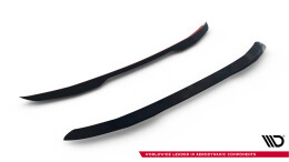 Heck Spoiler Aufsatz Abrisskante passend für Peugeot 308 GT Hatchback Mk3 schwarz Hochglanz