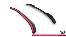 Heck Spoiler Aufsatz Abrisskante passend für Peugeot 308 GT Hatchback Mk3 schwarz Hochglanz
