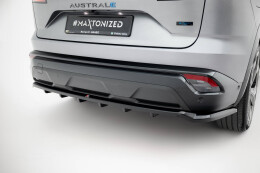 Mittlerer Cup Diffusor Heck Ansatz DTM Look passend für Renault Austral Mk1 schwarz Hochglanz