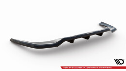 Mittlerer Cup Diffusor Heck Ansatz DTM Look passend für Mercedes-Benz GLC Coupe AMG-Line C254 schwarz Hochglanz