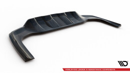 Mittlerer Cup Diffusor Heck Ansatz DTM Look passend für Mercedes-Benz GLC Coupe AMG-Line C254 schwarz Hochglanz